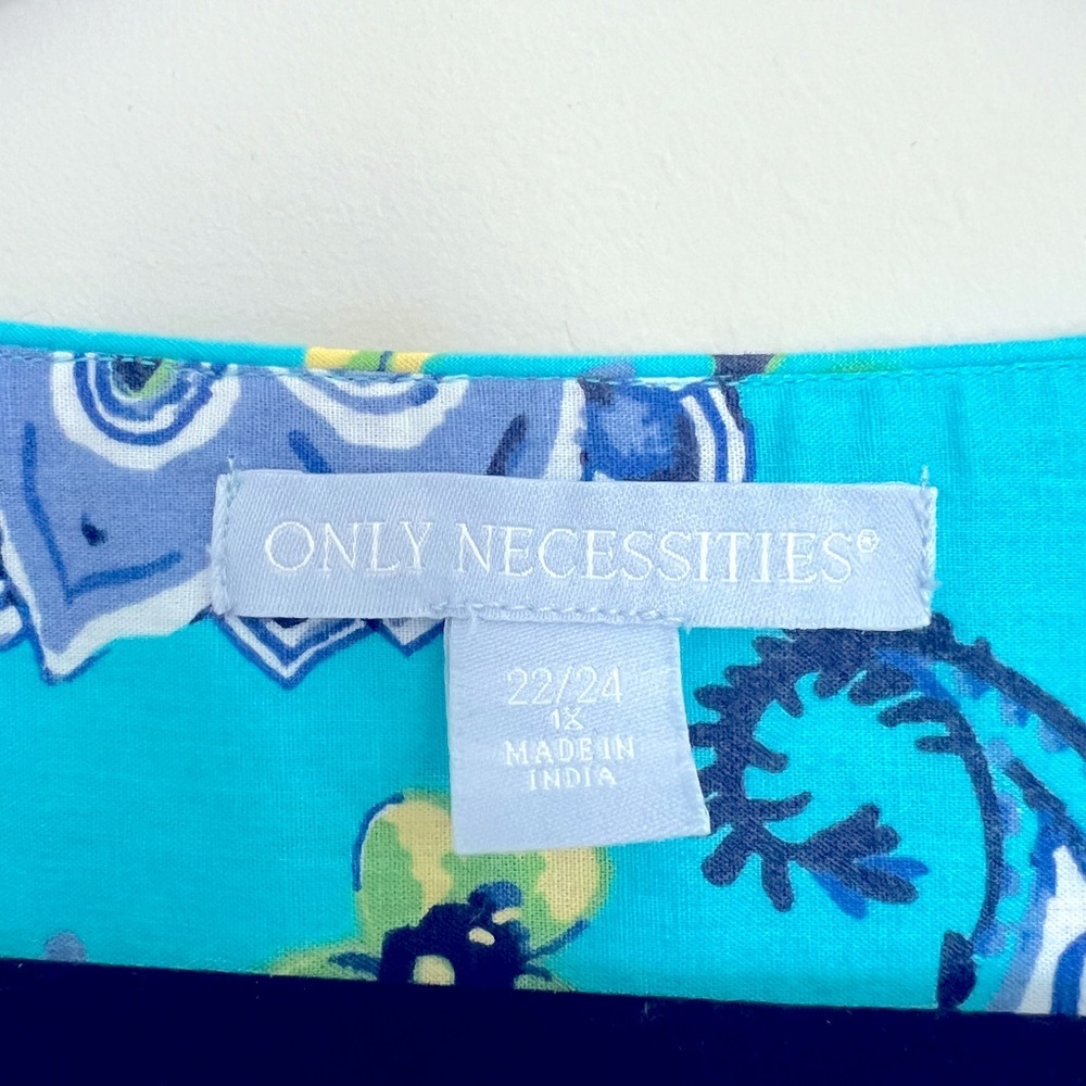 Only Necessities Women's Plus Size Mixed Print Short Lounger Dress Size 22/24 - Picture 7 of 11